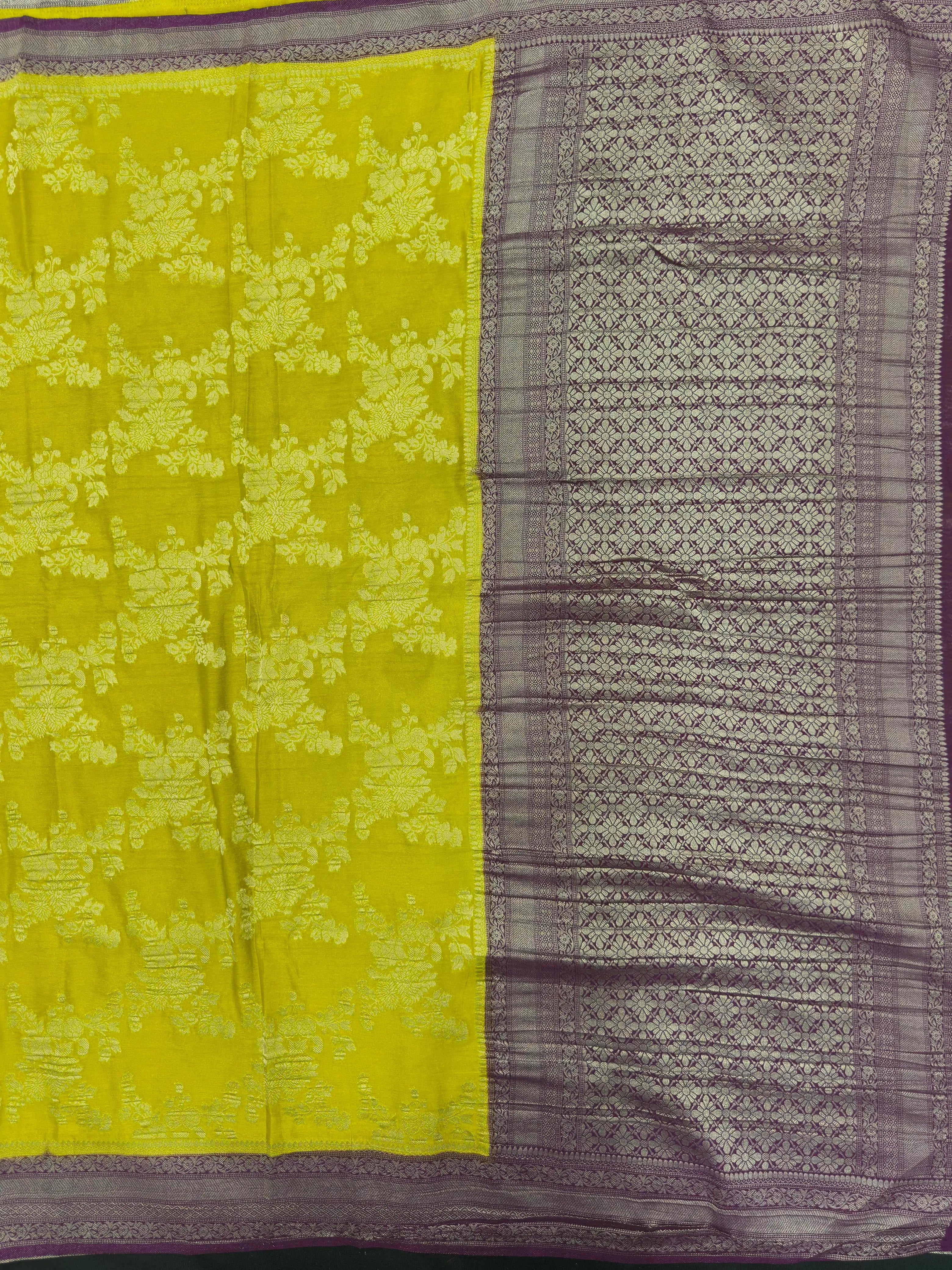 Classic Semi Georgette Silk Saree with Rich Finish (Sanchi New Era) 
