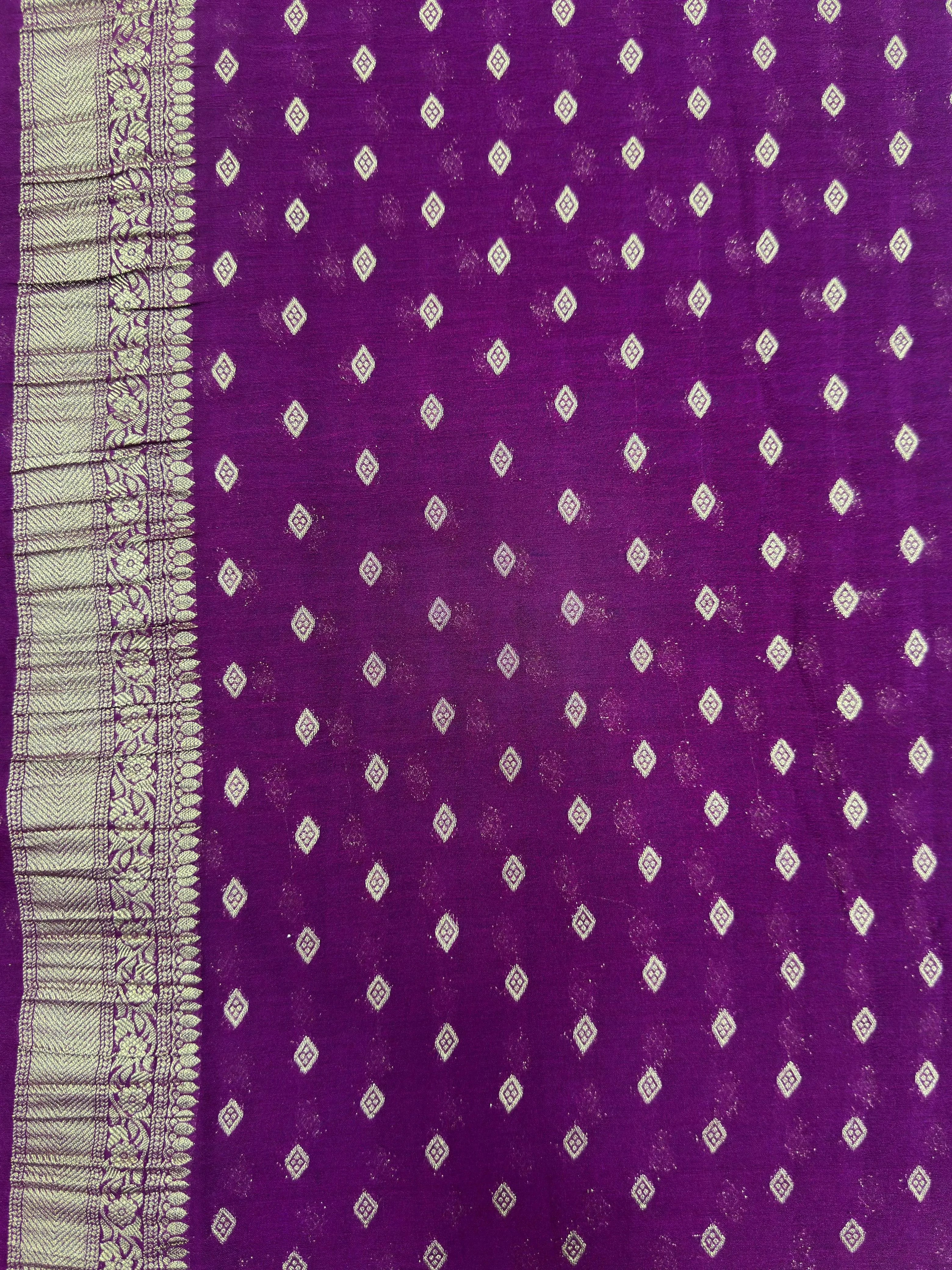 Classic Semi Georgette Silk Saree with Rich Finish (Sanchi New Era) 