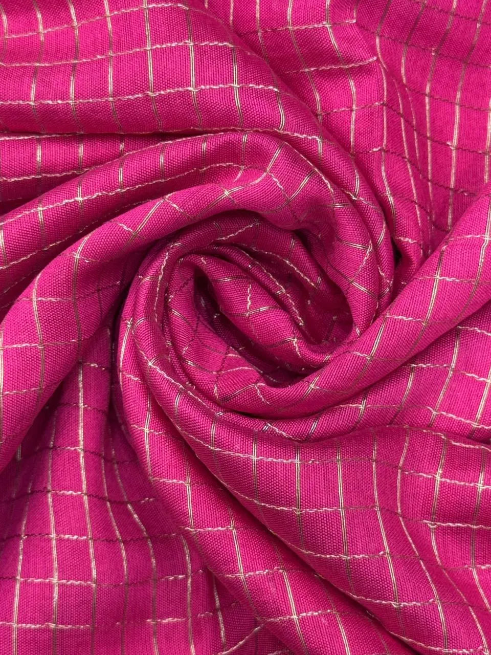 Classic Musk Chex Soft Silk Saree