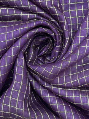 Classic Musk Chex Soft Silk Saree