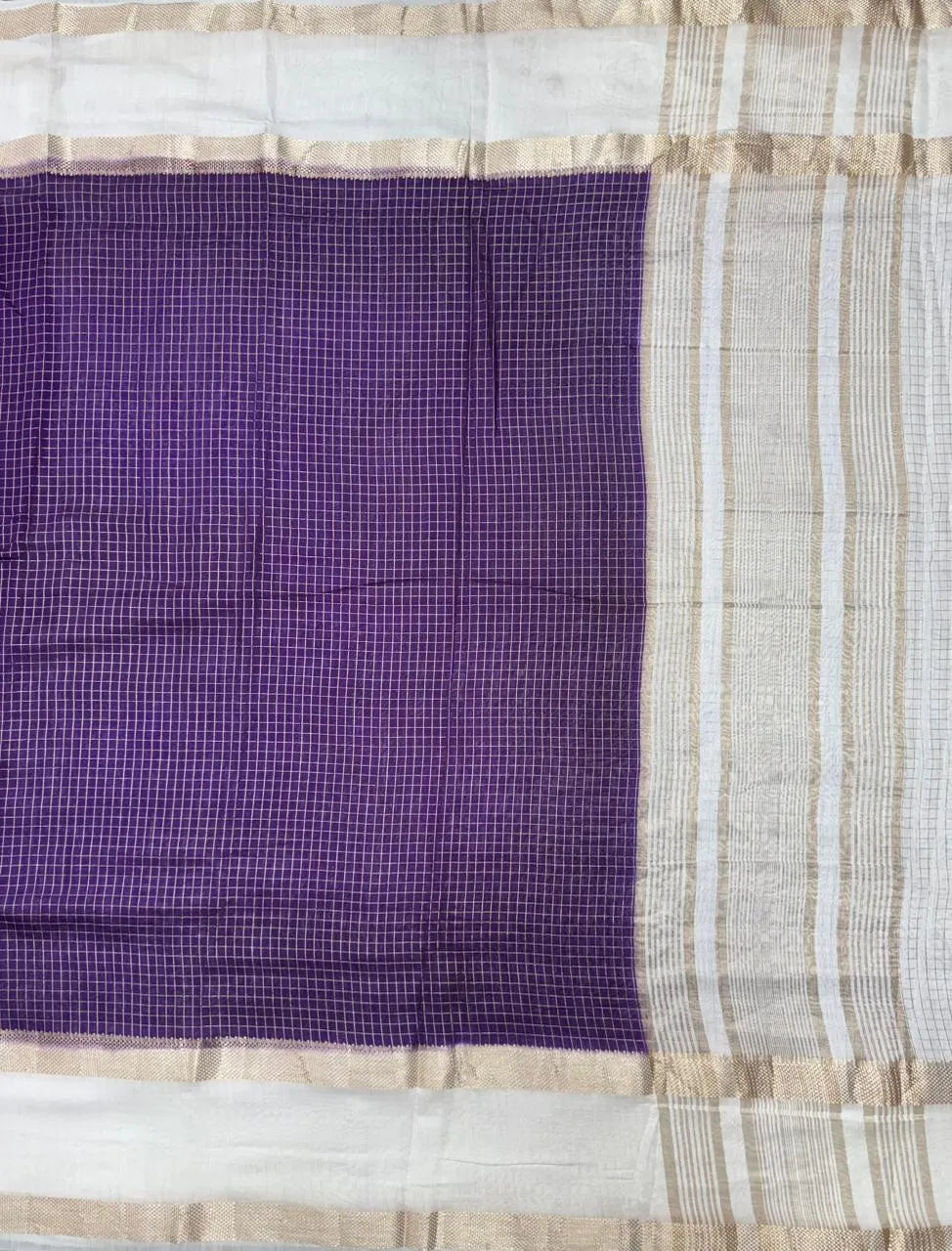 Classic Musk Chex Soft Silk Saree