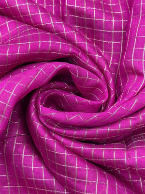Classic Musk Chex Soft Silk Saree