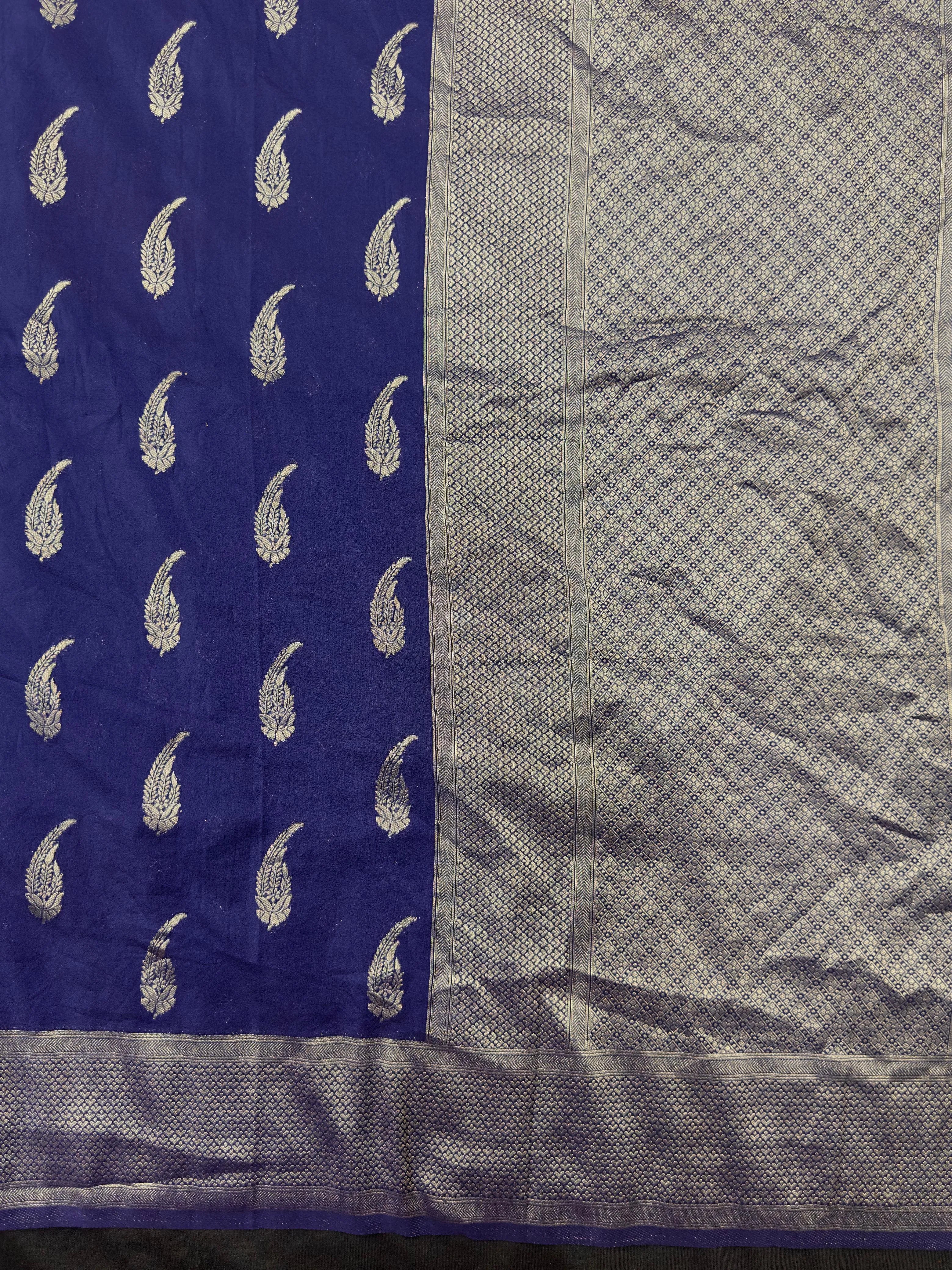 Women's Semi Banarasi Silk Saree with Intricate Zari Work – Traditional Festive Wear
