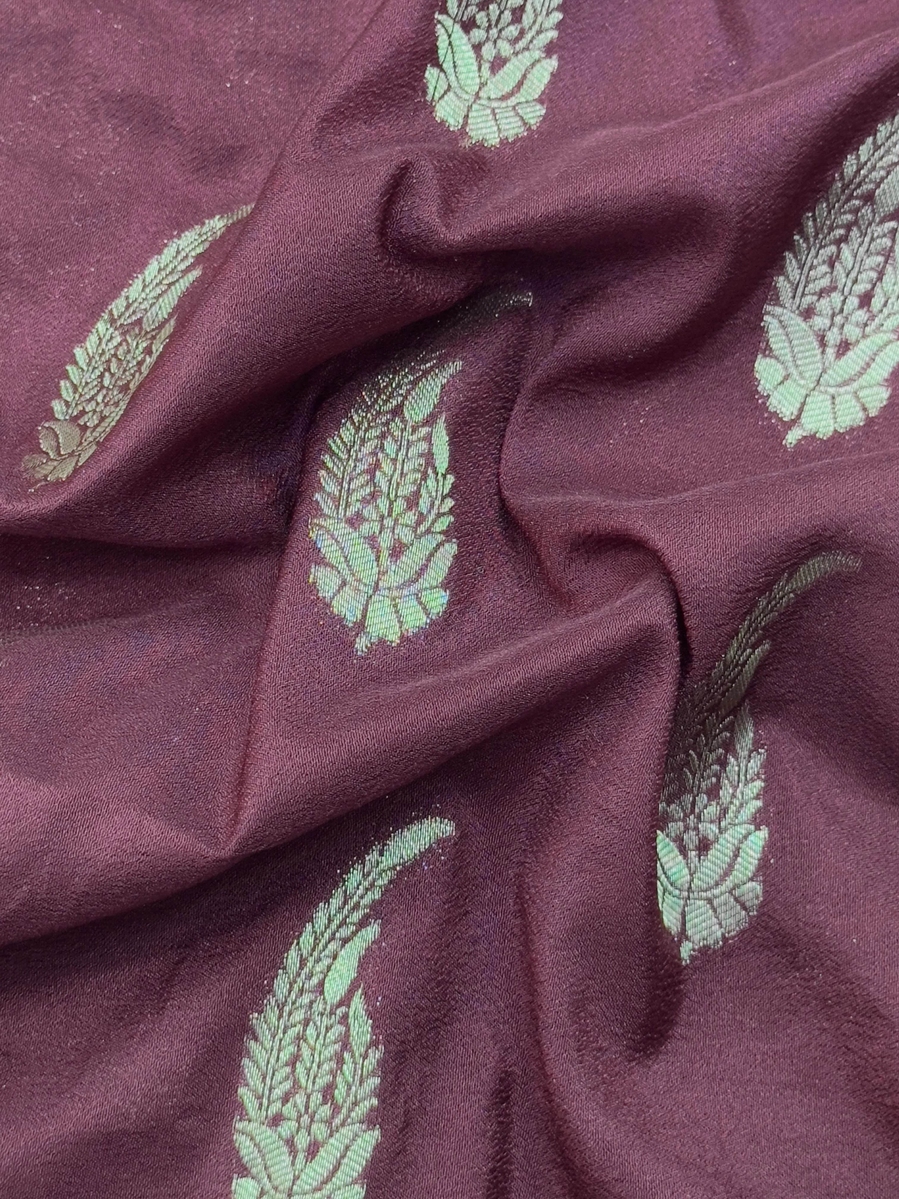 Women's Semi Banarasi Silk Saree with Intricate Zari Work – Traditional Festive Wear