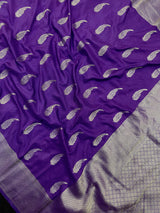 Women's Semi Banarasi Silk Saree with Intricate Zari Work – Traditional Festive Wear