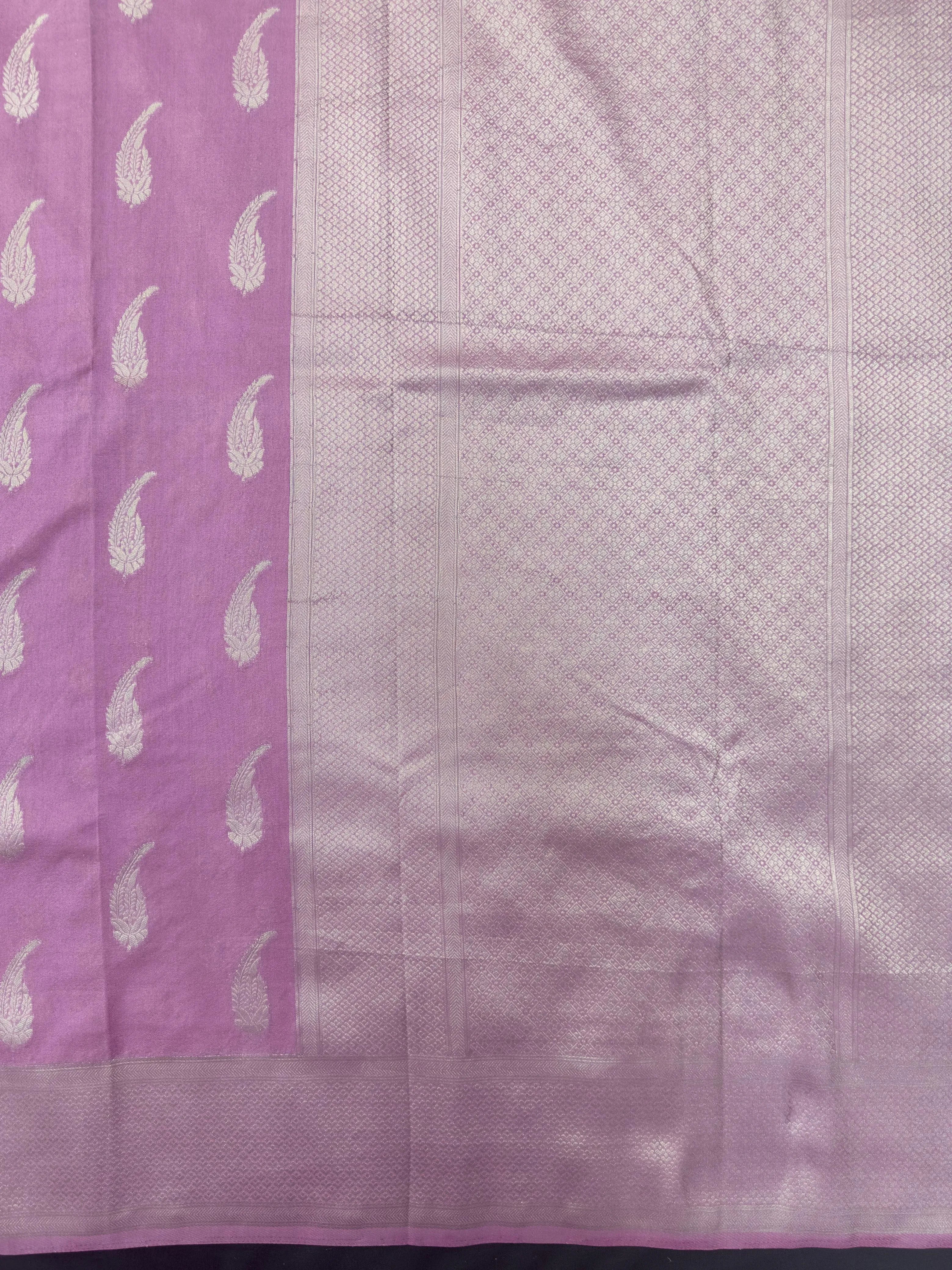 Women's Semi Banarasi Silk Saree with Intricate Zari Work – Traditional Festive Wear