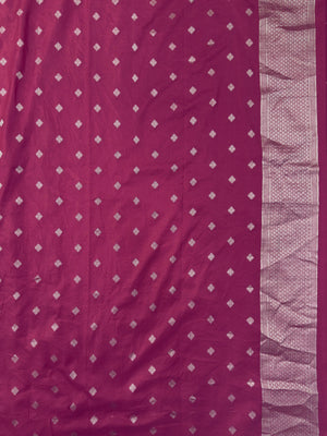 Women's Semi Banarasi Silk Saree with Intricate Zari Work – Traditional Festive Wear