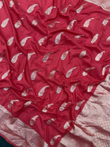 Women's Semi Banarasi Silk Saree with Intricate Zari Work – Traditional Festive Wear