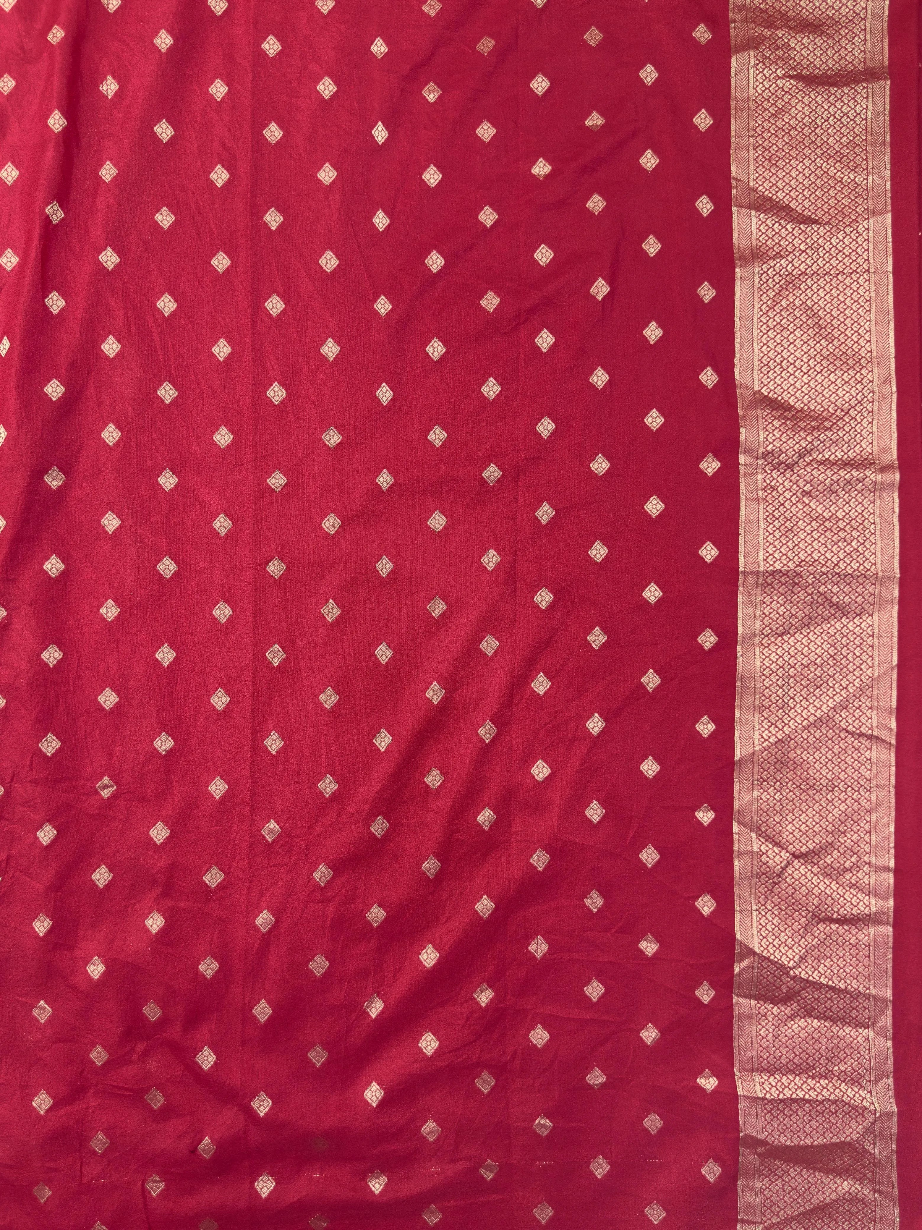 Women's Semi Banarasi Silk Saree with Intricate Zari Work – Traditional Festive Wear