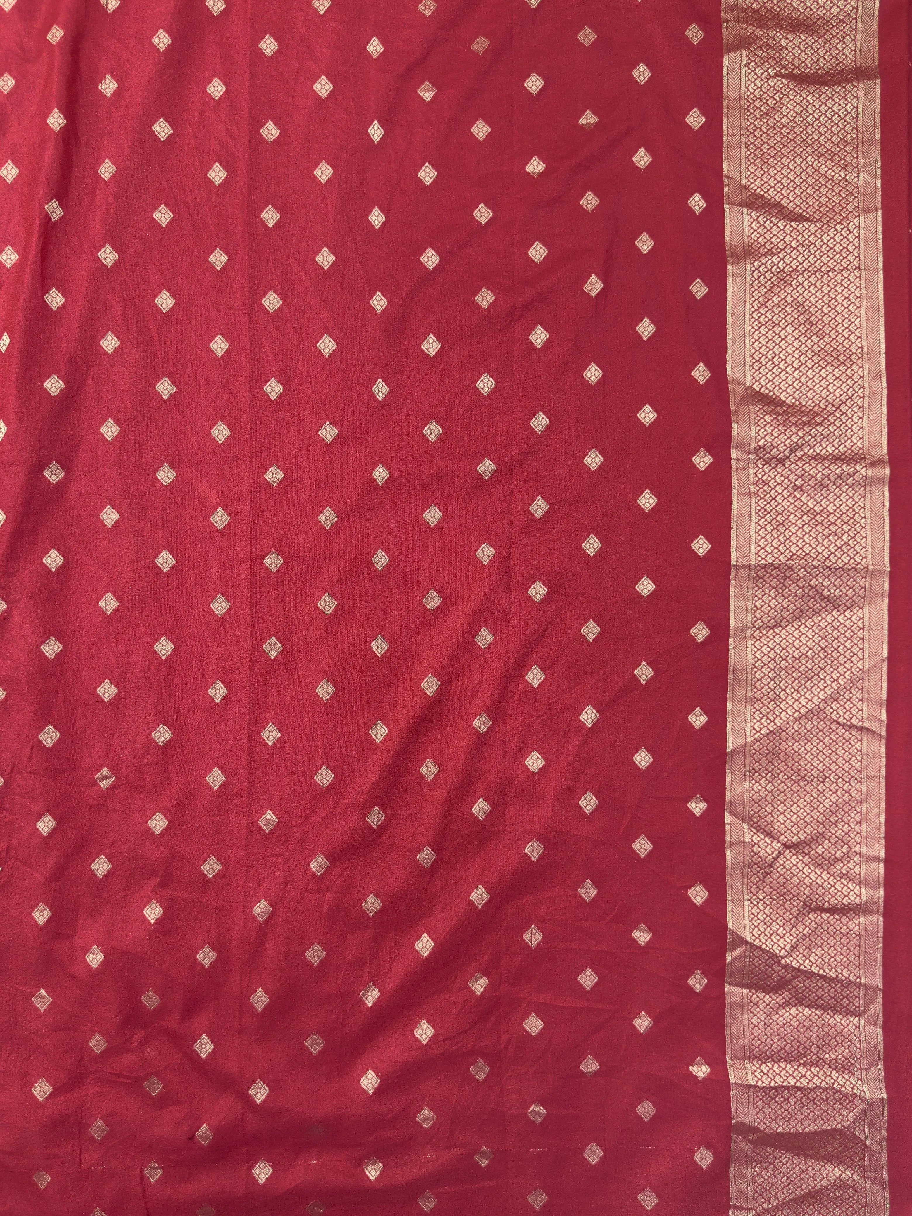 Women's Semi Banarasi Silk Saree with Intricate Zari Work – Traditional Festive Wear