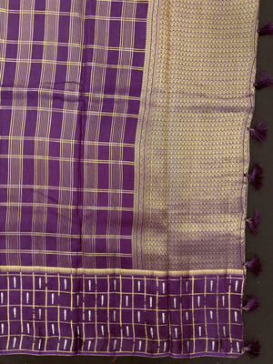 Women's Semi Banarasi Silk Saree with Intricate Zari Work – Traditional Festive Wear