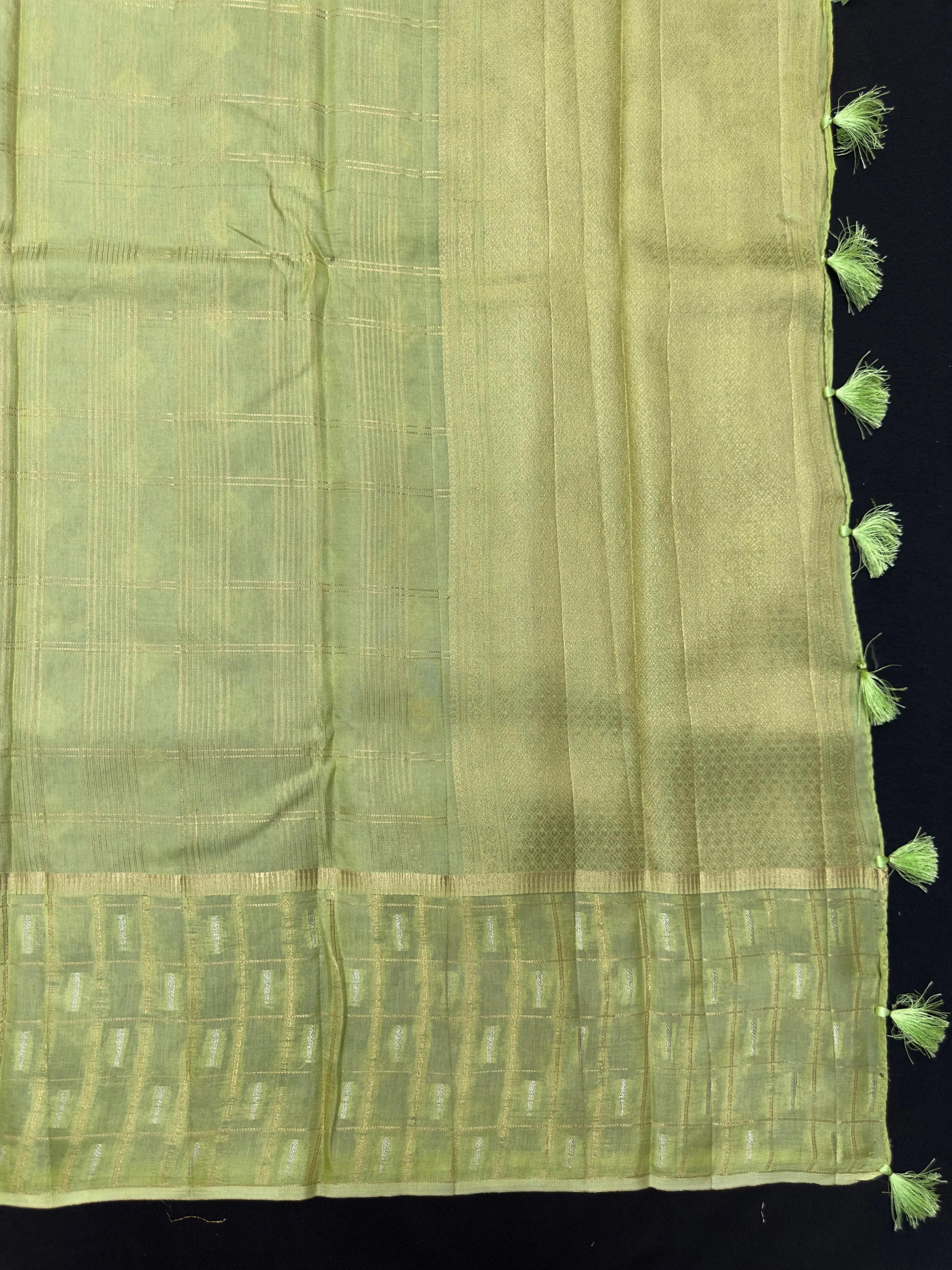 Women's Semi Banarasi Silk Saree with Intricate Zari Work – Traditional Festive Wear