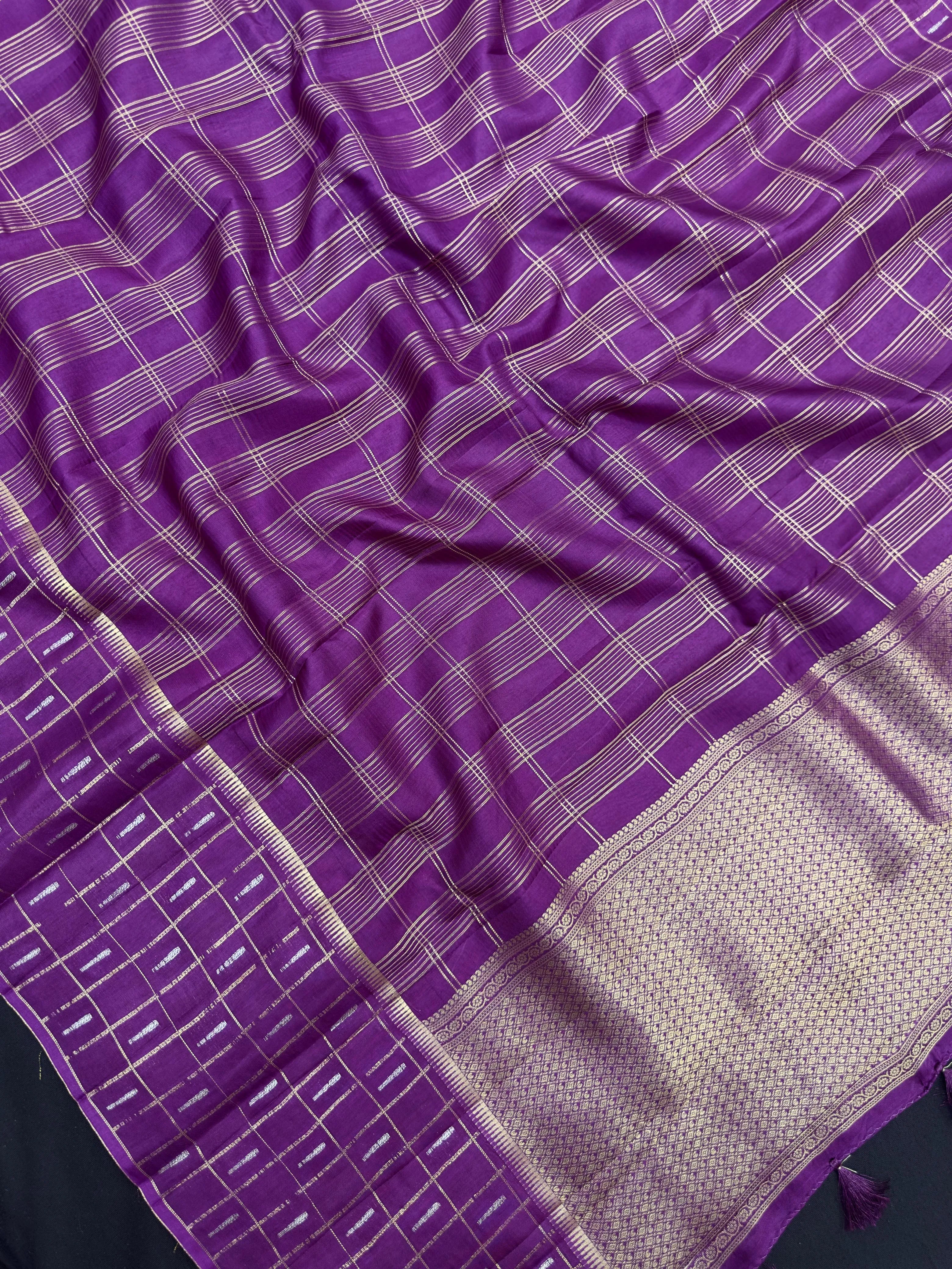 Women's Semi Banarasi Silk Saree with Intricate Zari Work – Traditional Festive Wear