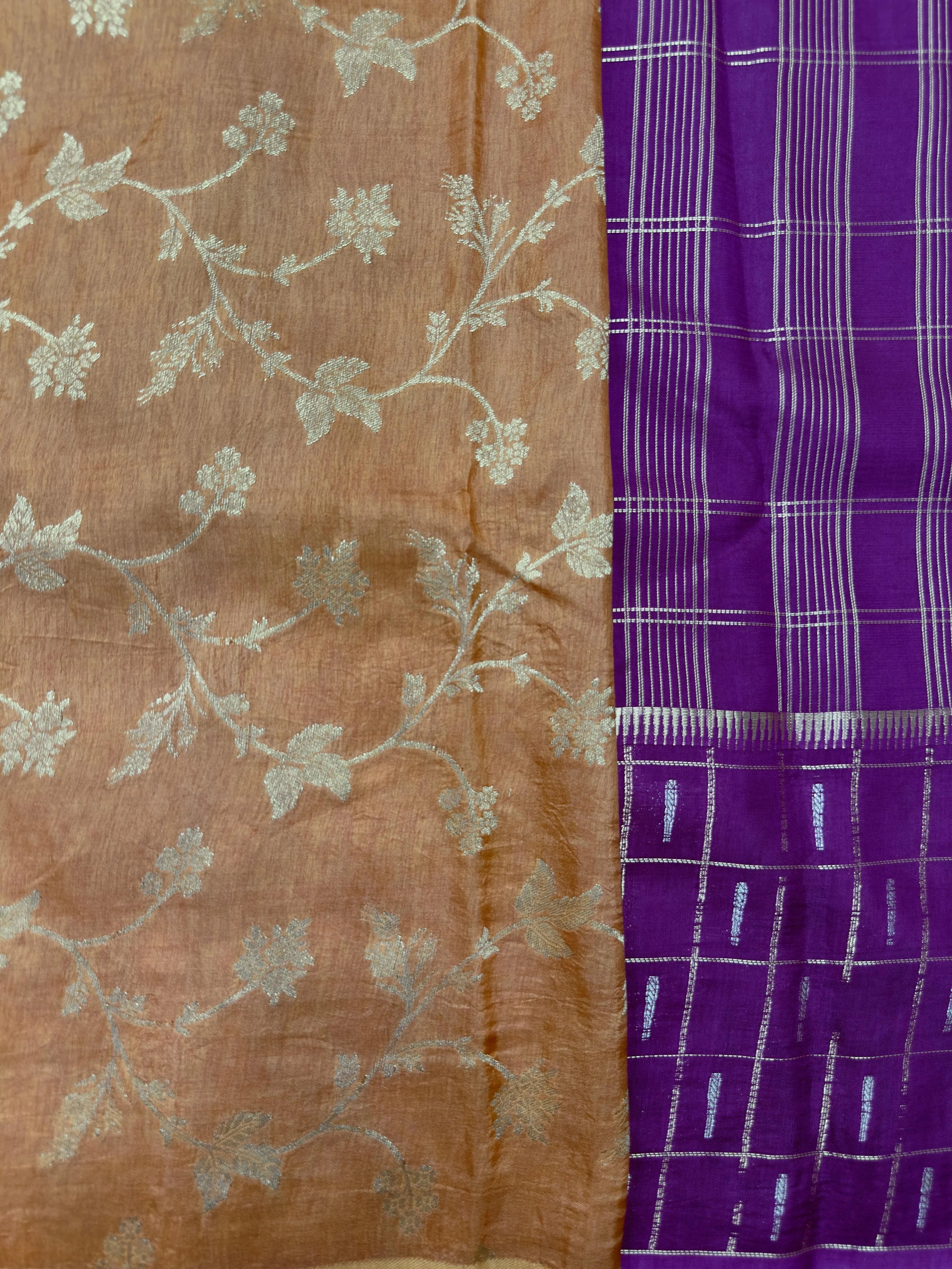 Women's Semi Banarasi Silk Saree with Intricate Zari Work – Traditional Festive Wear