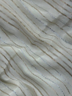 Woman draped in a Chiffon Silk Saree with soft, flowy texture and subtle sheen, perfect for parties and elegant ethnic occasions.