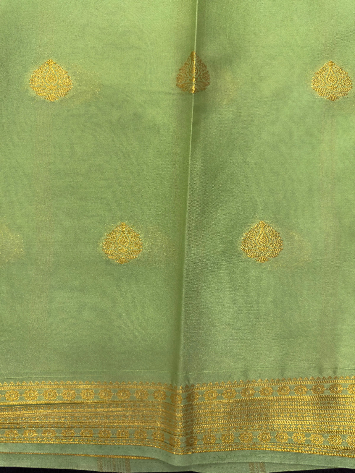 "Elegant Semi Crepe Silk saree with a smooth, lustrous finish, perfect for daily wear, offering a blend of style and comfort."