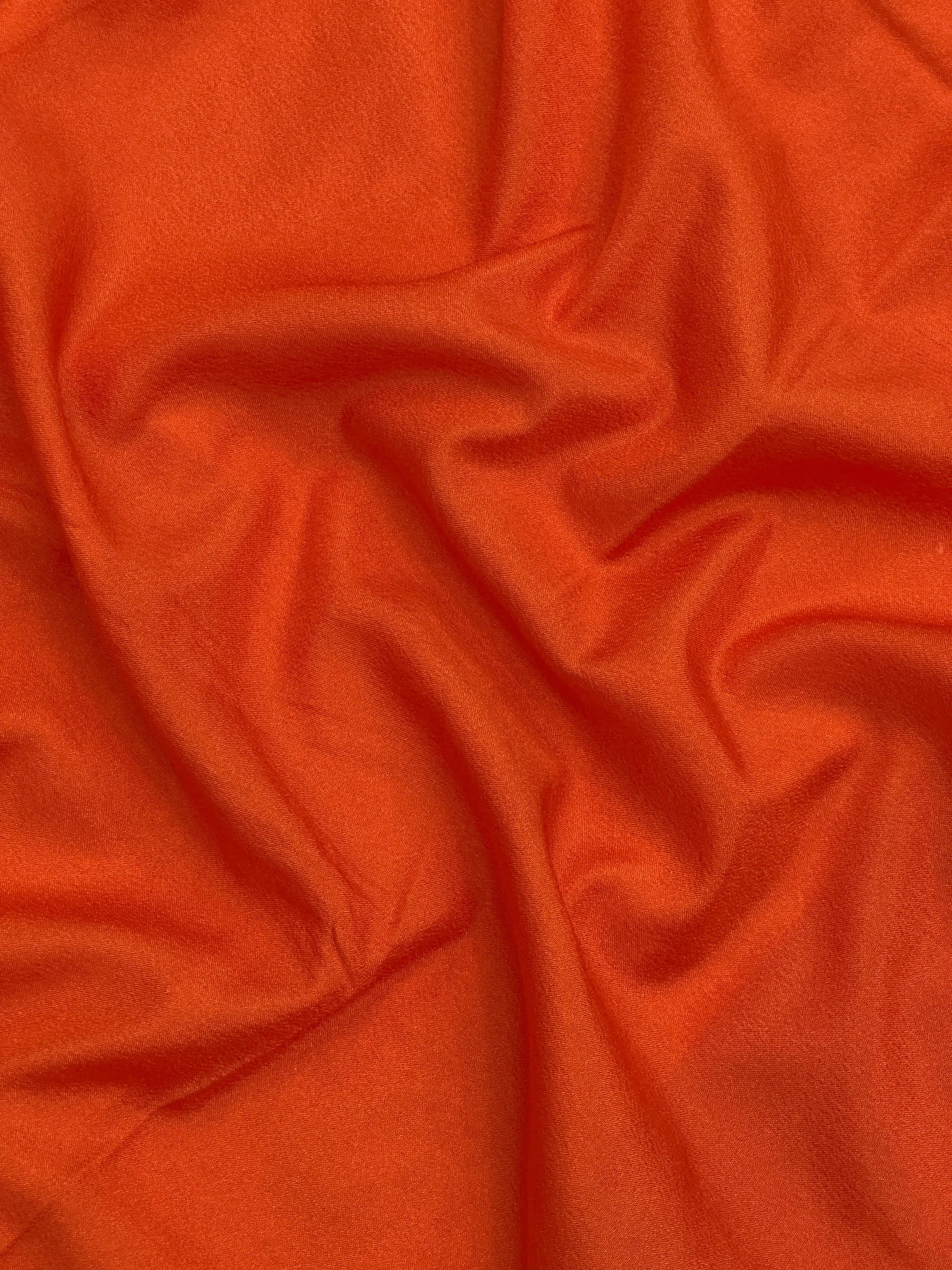 "Elegant semi crepe silk saree with a smooth, lustrous drape, perfect for daily wear and casual or professional settings."