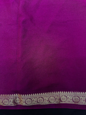 Woman draped in a Semi Crepe Silk Saree with soft texture and subtle shine, perfect for elegant office wear and festive occasions.