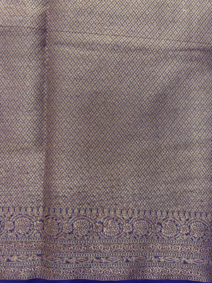 A beautifully draped Semi Banarasi Georgette Saree featuring intricate patterns and delicate weaving. The saree’s lightweight and breathable fabric ensures comfort, making it an ideal choice for daily wear. Perfectly blending traditional design with modern elegance, this saree is suitable for casual and formal occasions.