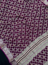 Woman wearing a Semi Georgette Silk Saree with a soft flowing drape and subtle silk shine, perfect for festive and formal occasions.