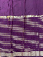 "Elegant Semi Mysore Crepe Silk Saree with Smooth Drape, Perfect for Daily Wear, Featuring a Lightweight and Comfortable Design for Work and Casual Occasions."