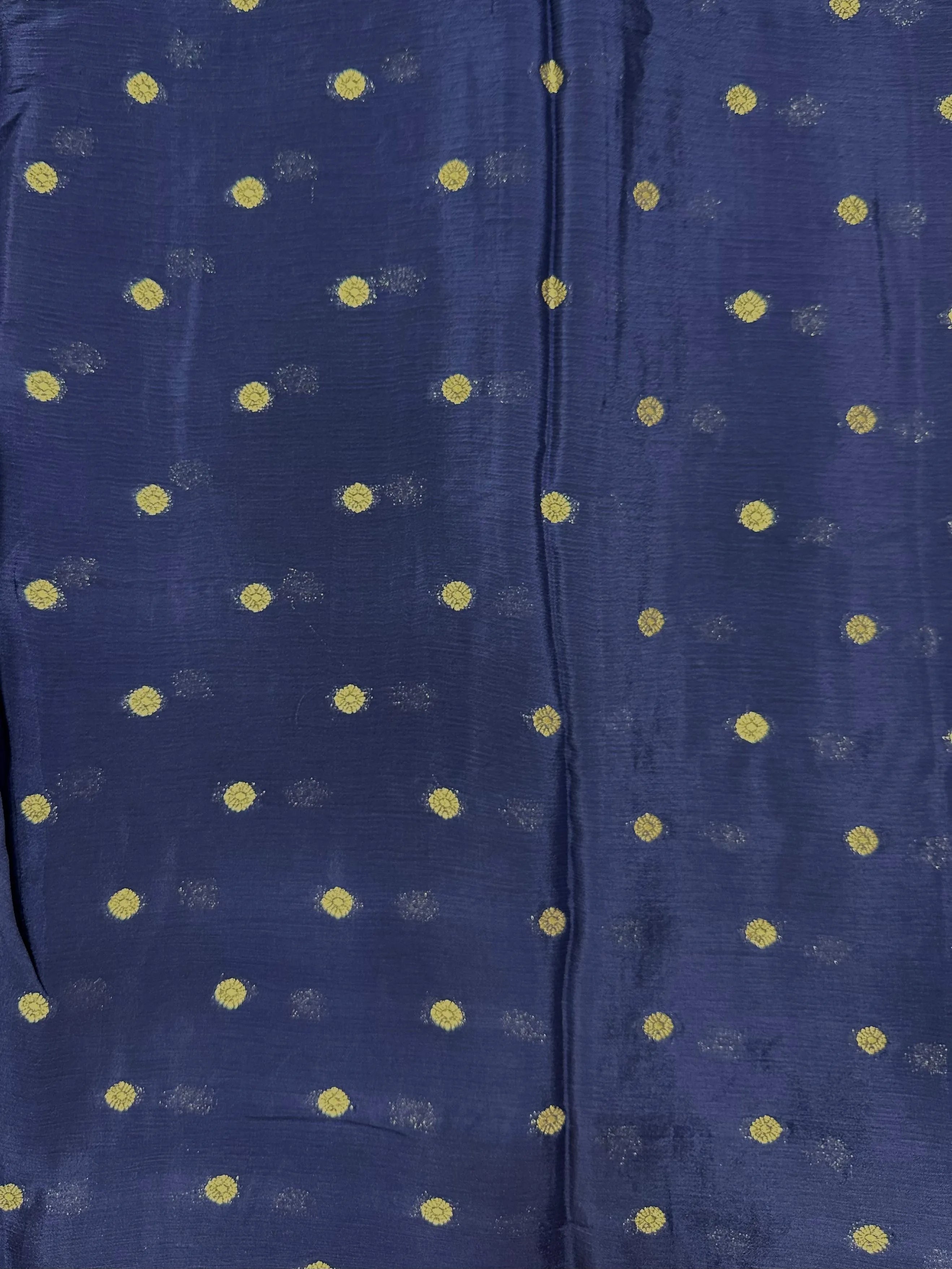Semi Mysore silk saree with glossy texture and zari border – ideal for traditional and festive wear