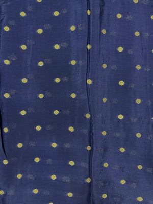 Semi Mysore silk saree with glossy texture and zari border – ideal for traditional and festive wear