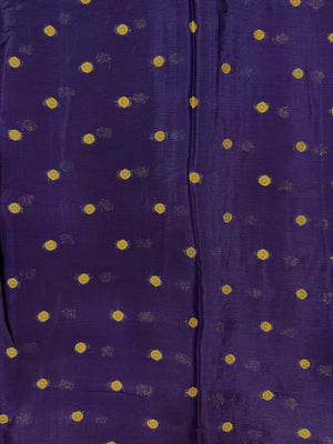 Semi Mysore silk saree with glossy texture and zari border – ideal for traditional and festive wear