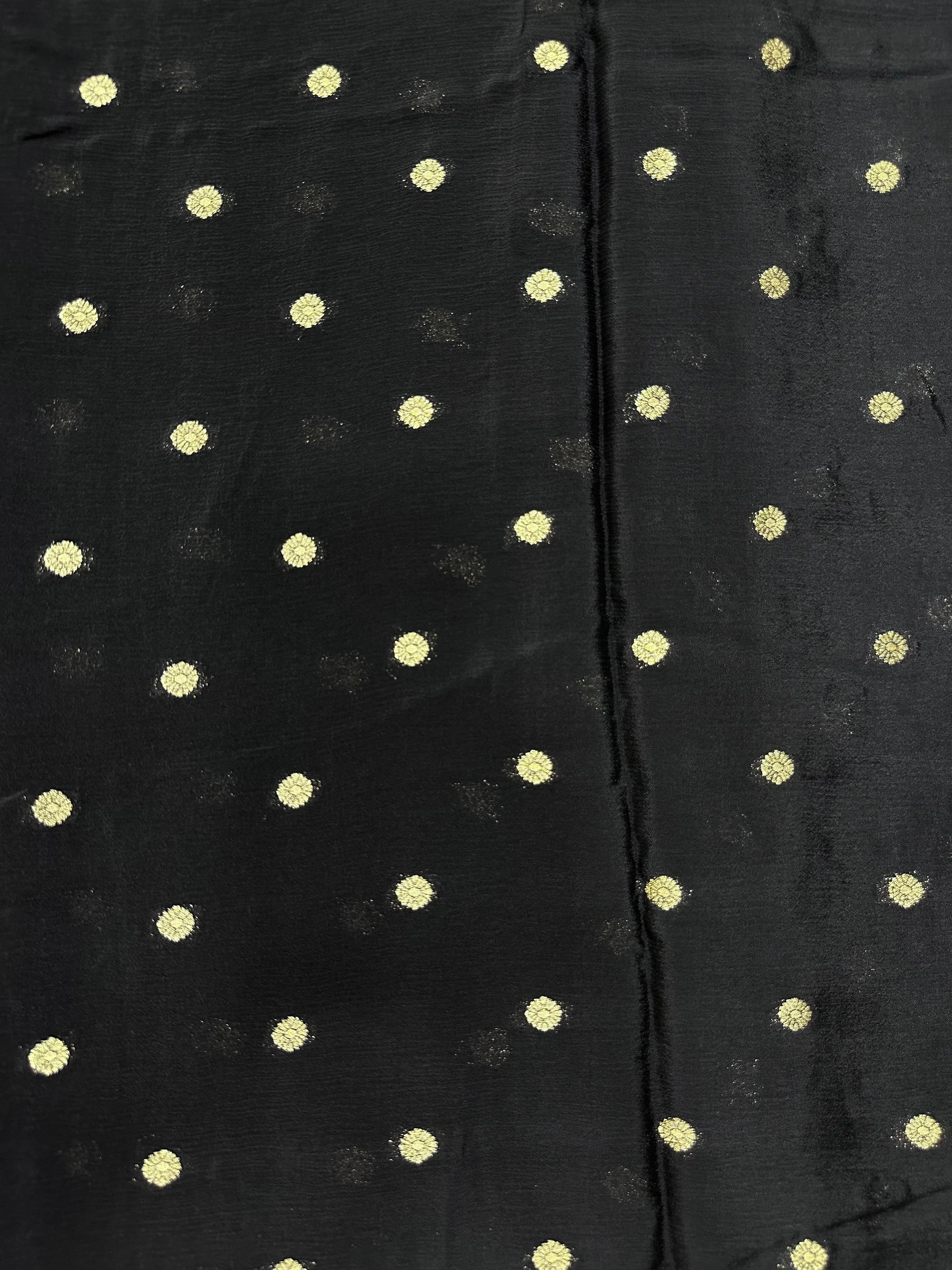 Semi Mysore silk saree with glossy texture and zari border – ideal for traditional and festive wear