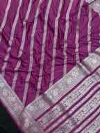 Woman in minimal semi silk saree – simple and graceful look for daily wear