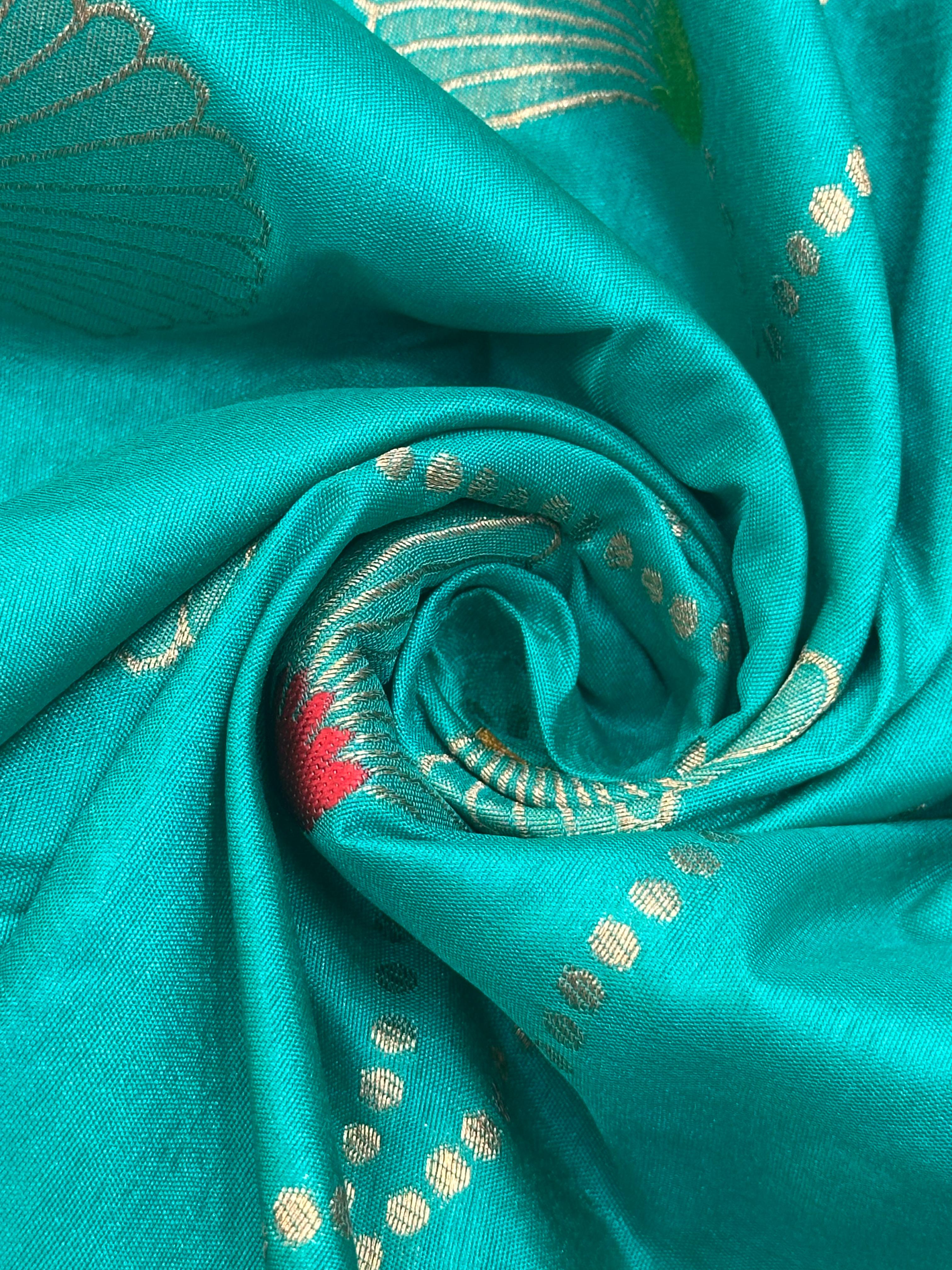 Semi Banarasi Silk Saree