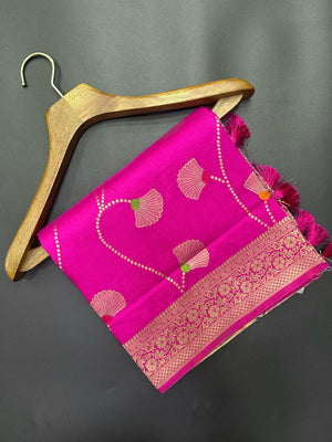 Semi Banarasi Silk Saree