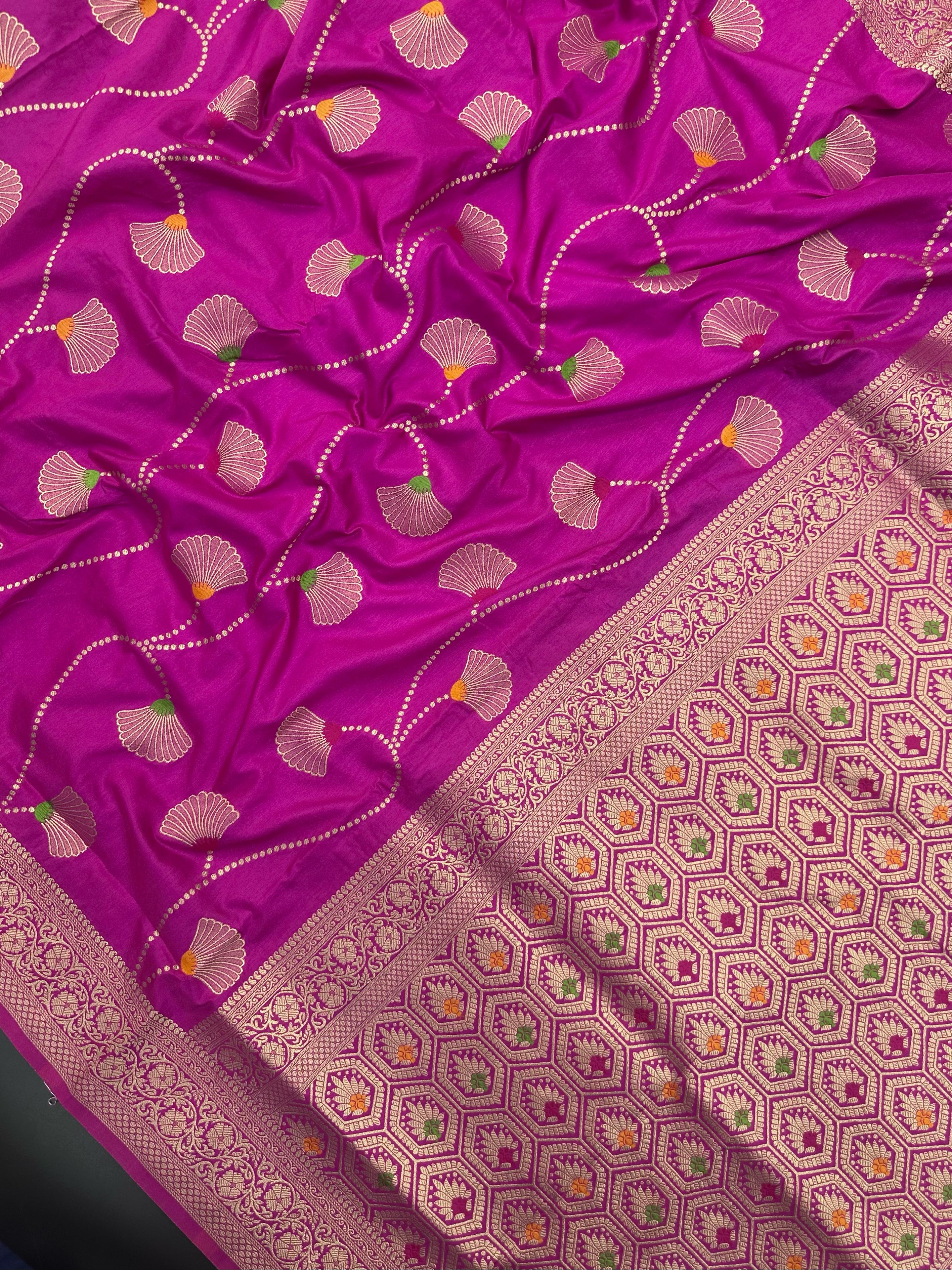 Semi Banarasi Silk Saree