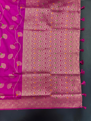 Semi Banarasi Silk Saree