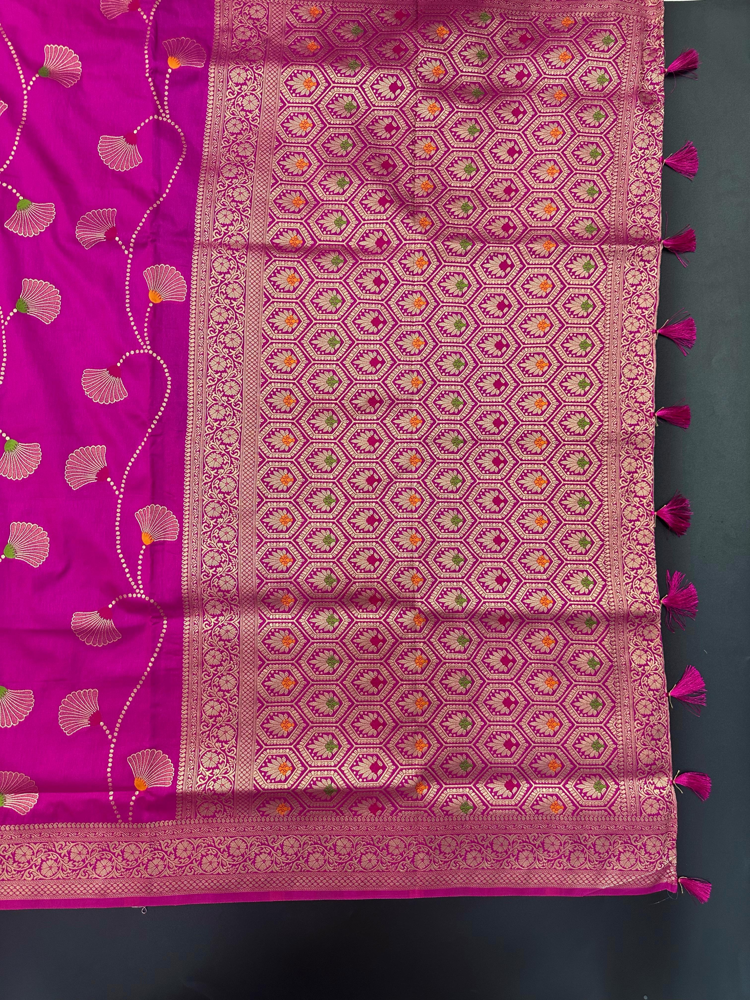 Semi Banarasi Silk Saree