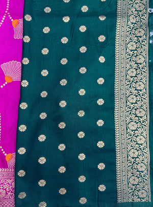 Semi Banarasi Silk Saree