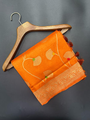 Semi Banarasi Silk Saree