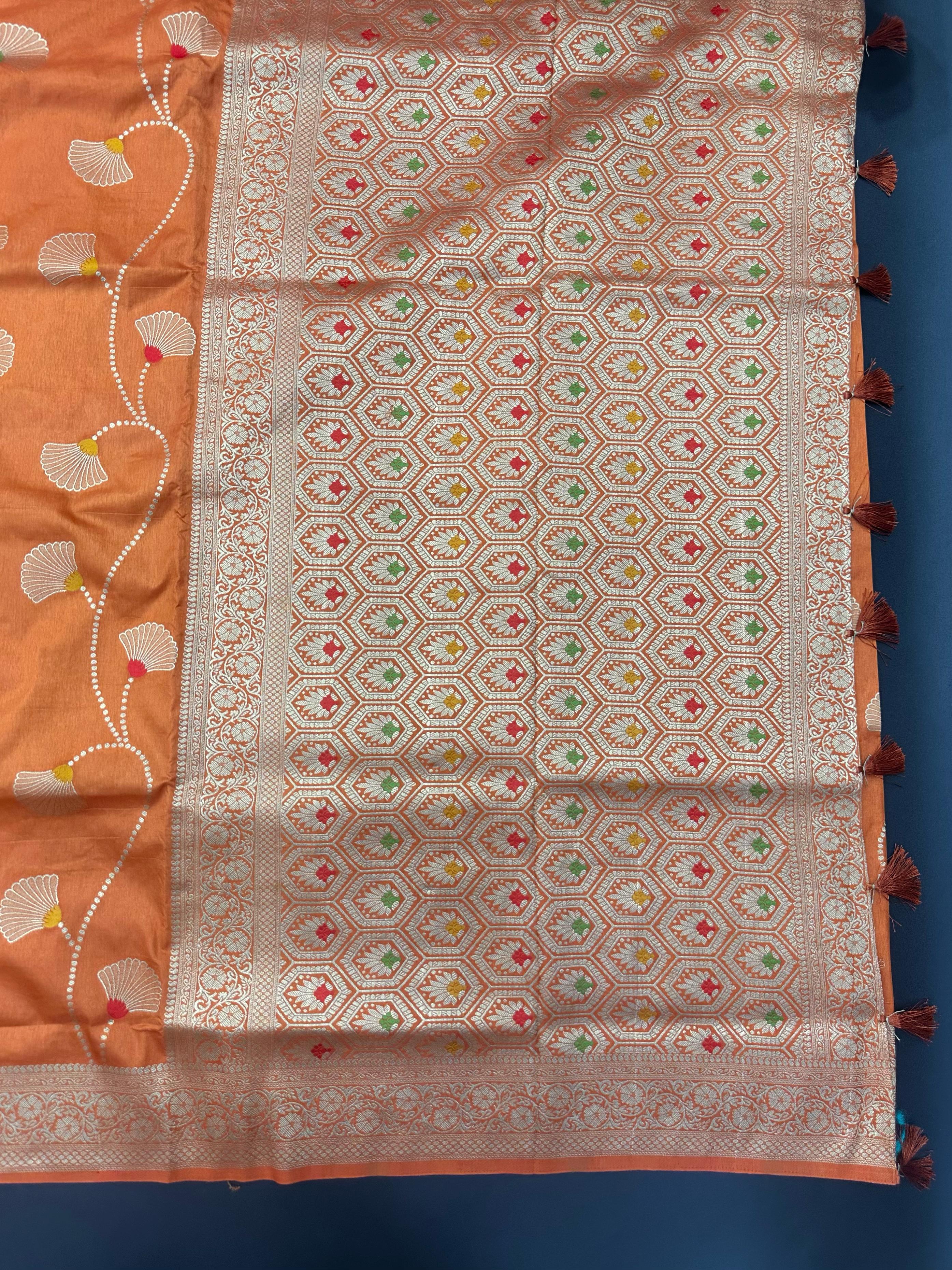 Semi Banarasi Silk Saree