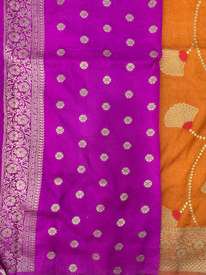 Semi Banarasi Silk Saree