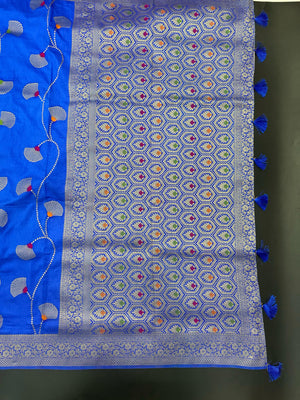 Semi Banarasi Silk Saree