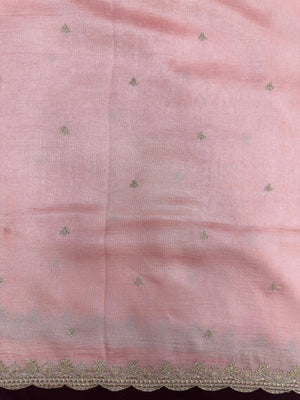 Woman in minimal semi silk saree – simple and graceful look for daily wear