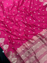 Woman wearing a Semi Silk Saree with lightweight drape and subtle shine, perfect for office, family gatherings, and festive occasions.