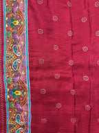Woman wearing a Semi Silk Saree with lightweight fabric and classic appeal, ideal for weddings, festive occasions, and office wear.