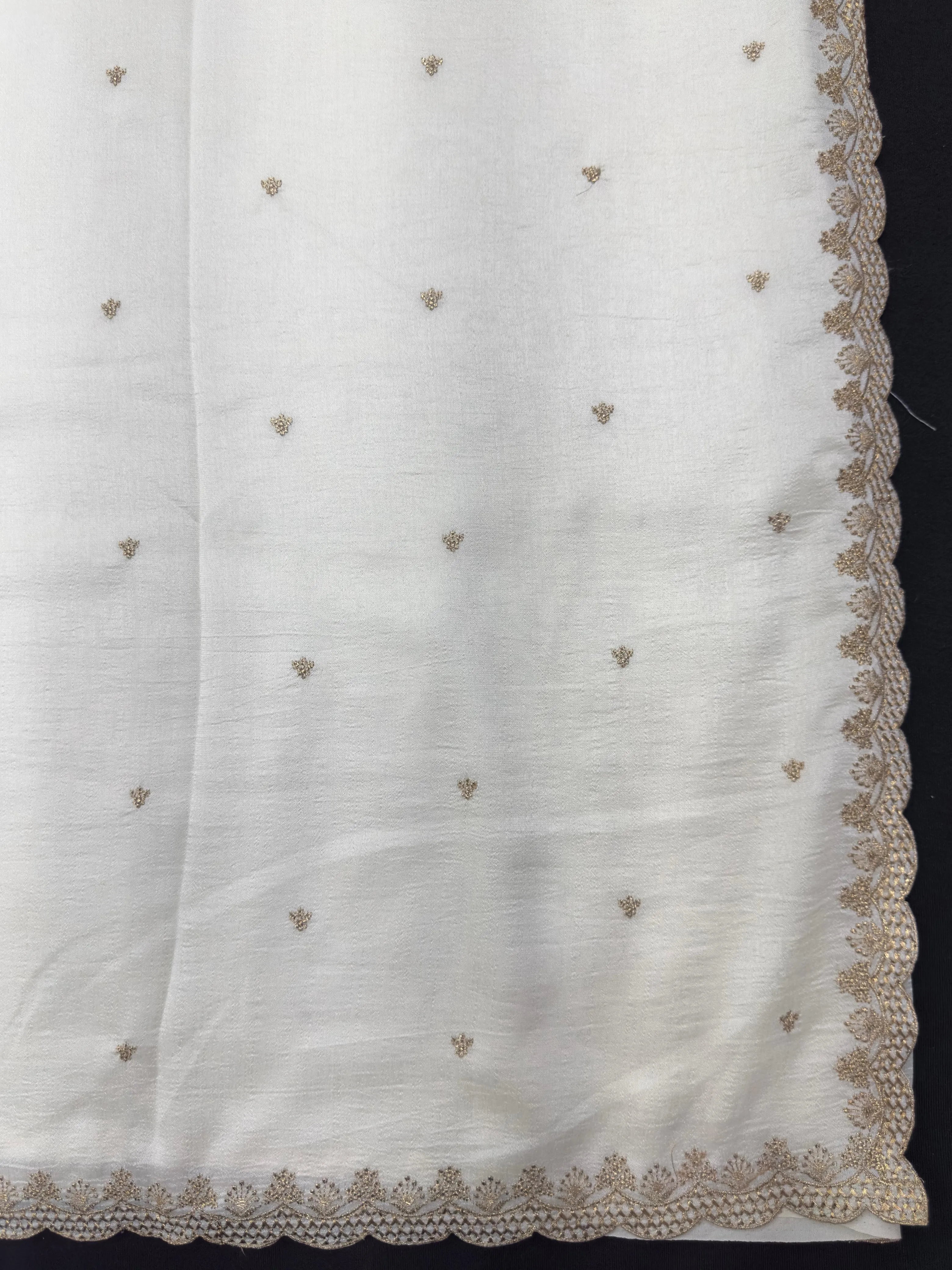 Woman in minimal semi silk saree – simple and graceful look for daily wear
