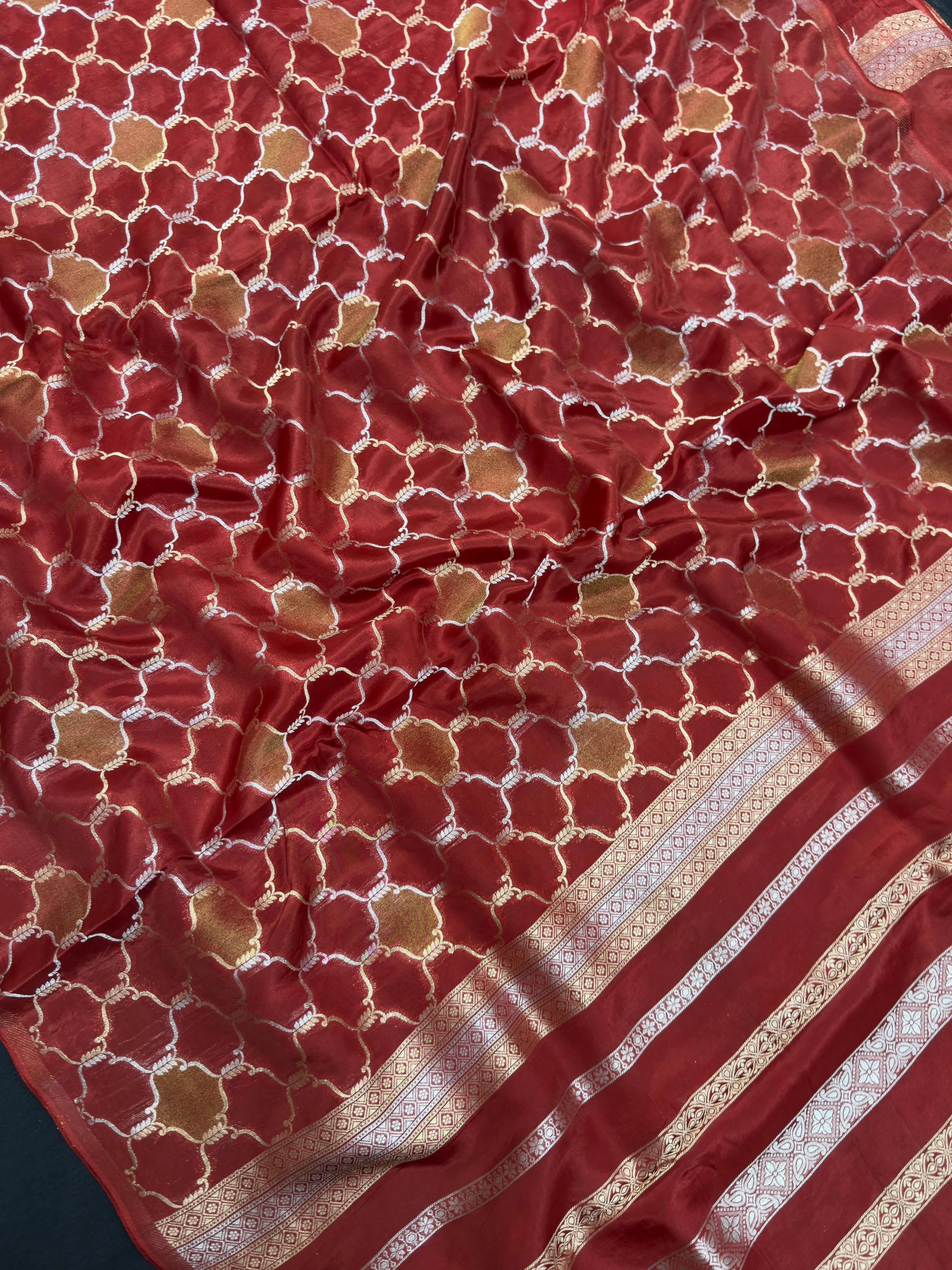 Semi silk saree with soft drape and subtle shine – perfect for festive and daily ethnic wear