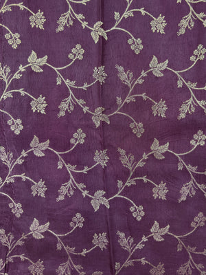 Women's Semi Banarasi Silk Saree with Intricate Zari Work – Traditional Festive Wear