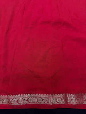 Woman draped in a Semi Crepe Silk Saree with soft texture and subtle shine, perfect for elegant office wear and festive occasions.