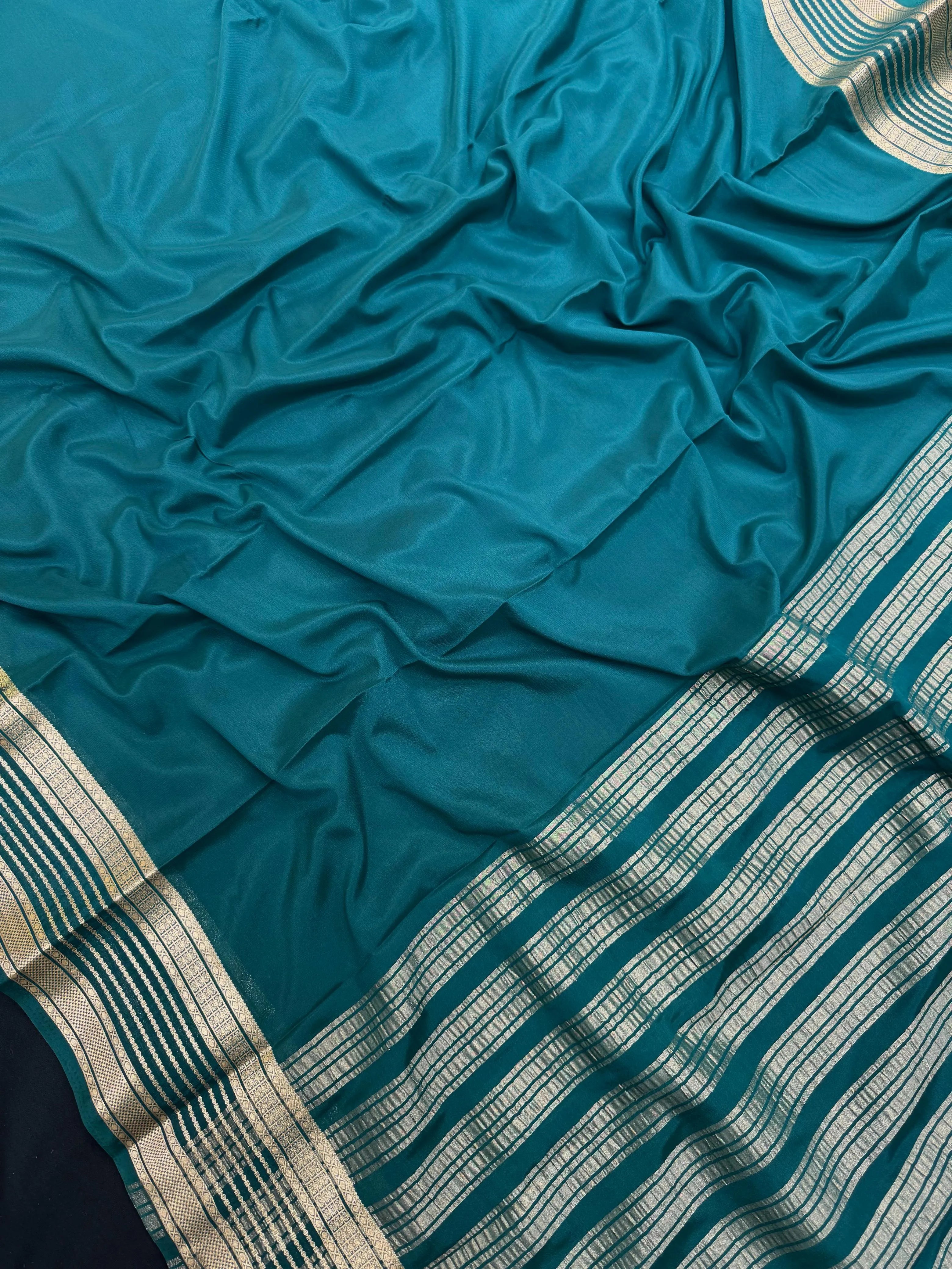 Semi Mysore Silk Saree with South Indian elegance and everyday luxury. Lightweight, smooth, and perfect for casual, office, and festive wear.