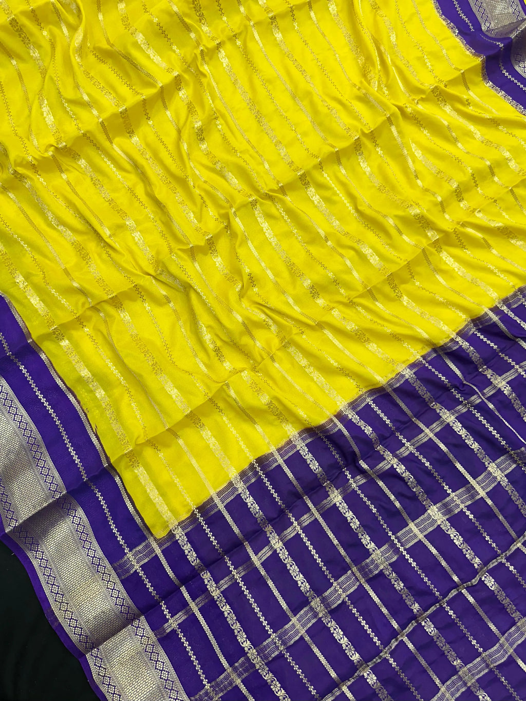 "Elegant Semi Crepe Silk saree with a smooth, lustrous finish, perfect for daily wear, offering a blend of style and comfort."