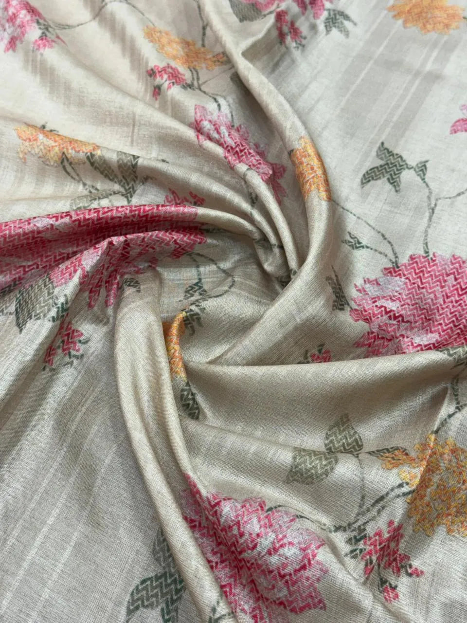 Lightweight Tussar Silk Crepe